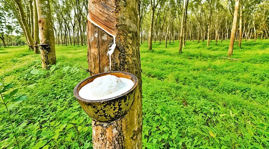 Green tea country landscape near Sreemangal